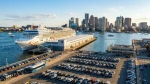 Boston Cruise Parking 2026 – Flynn Cruiseport parking lot and cruise ship
