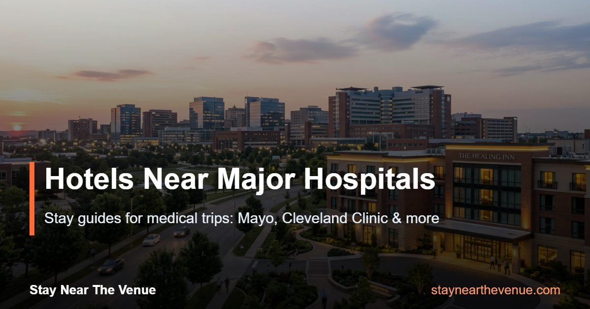 Hotels Near Major Hospitals - Stay Near The Venue