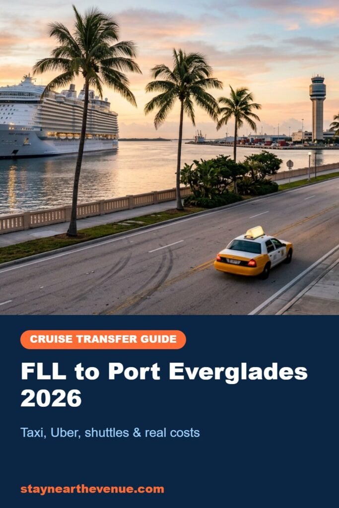 Pinterest pin: FLL to Port Everglades 2026