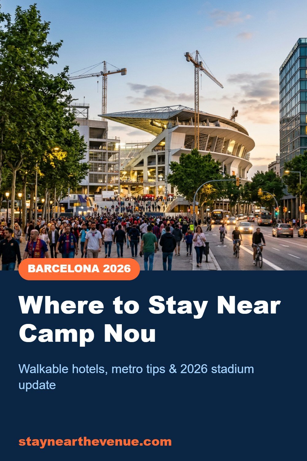 Pinterest pin: Where to Stay Near Camp Nou