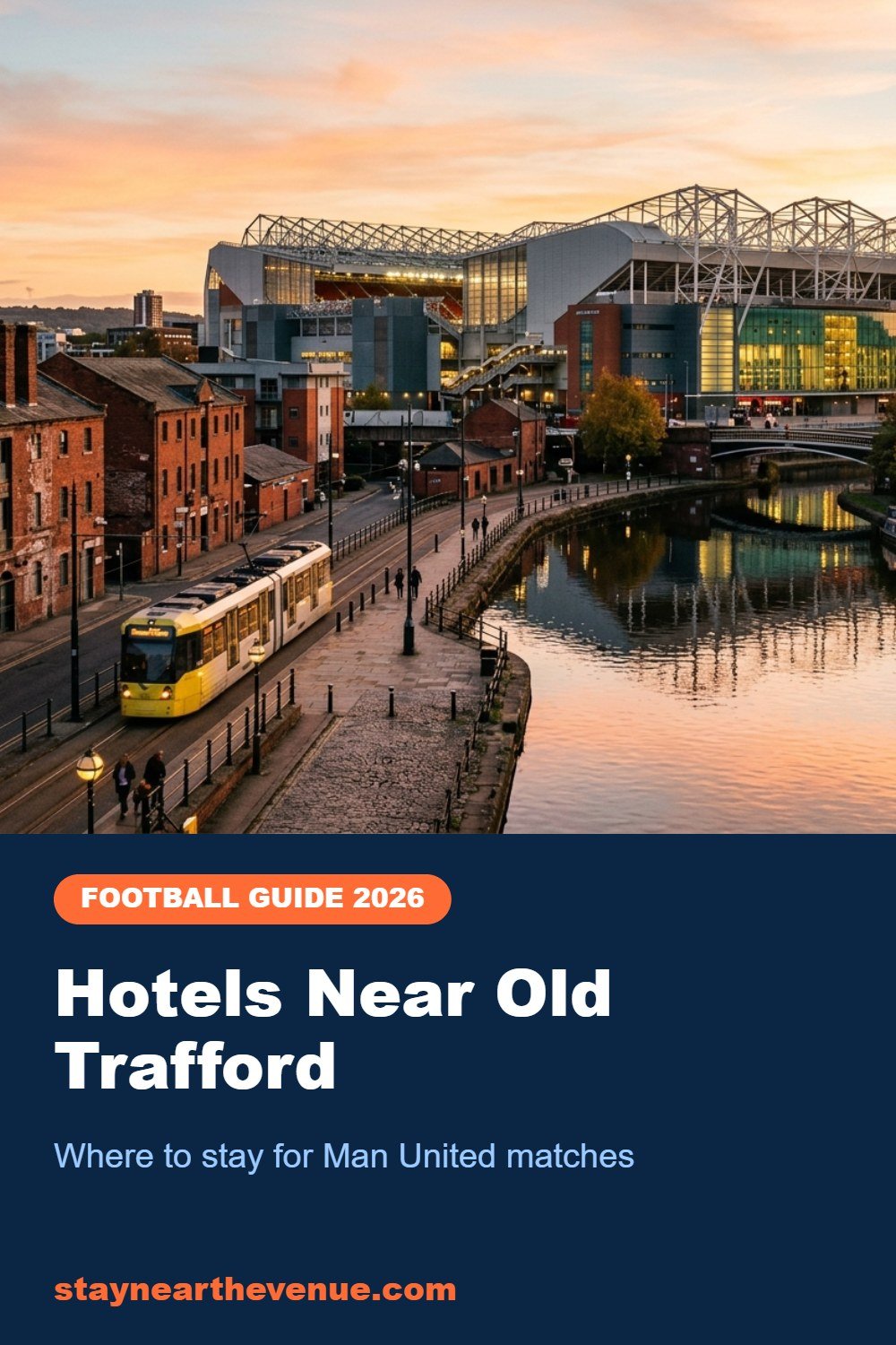Pinterest pin: Hotels Near Old Trafford