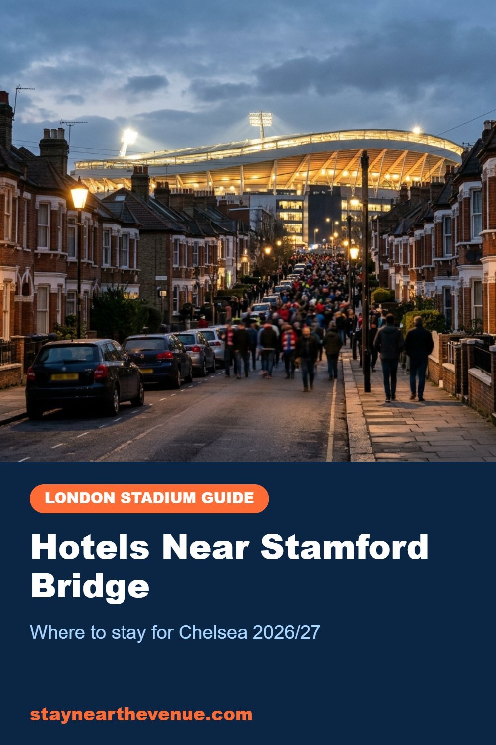 Hotels Near Stamford Bridge – Pinterest pin