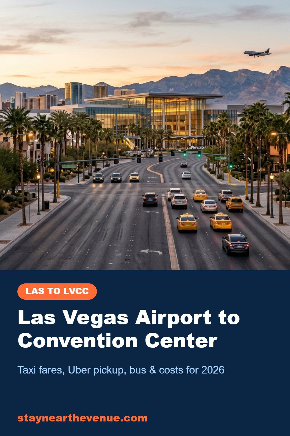 Las Vegas Airport to Convention Center – Pinterest pin