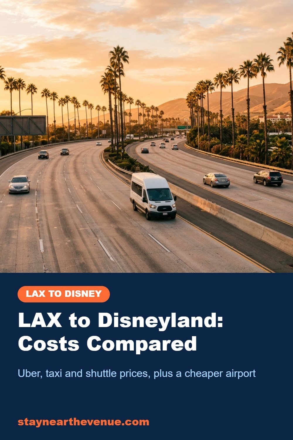 LAX to Disneyland: Costs Compared – Pinterest pin