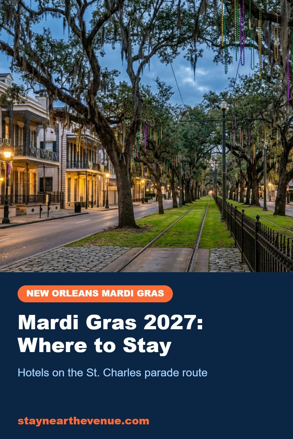 Mardi Gras 2027: Where to Stay – Pinterest pin