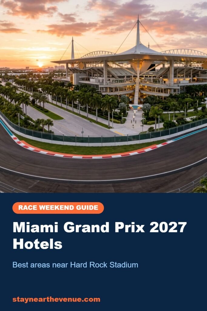 Pinterest pin: Miami Grand Prix 2027 Hotels