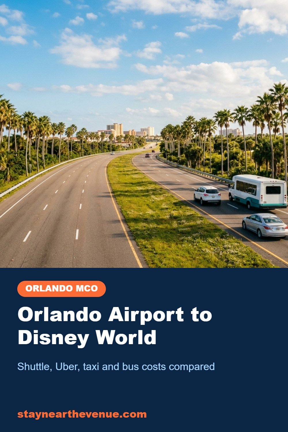 Orlando Airport to Disney World – Pinterest pin
