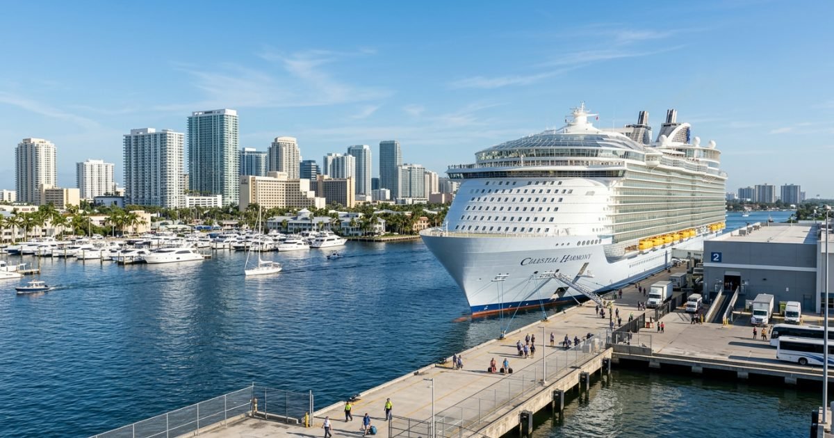Cruise ship at Fort Lauderdale waterfront